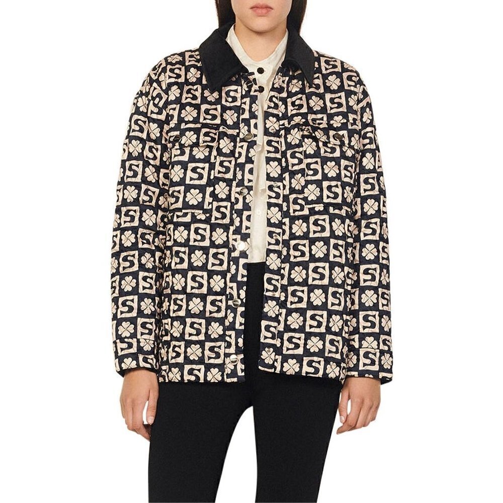 Sandro Enora Cardi-Coat Blue Womens Size 3 US Size Large - Picture 15 of 16
